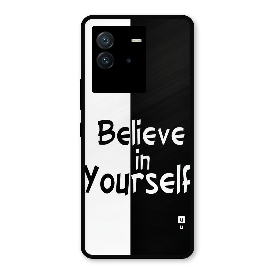 Just Believe Yourself Metal Back Case for iQOO Neo 6 5G