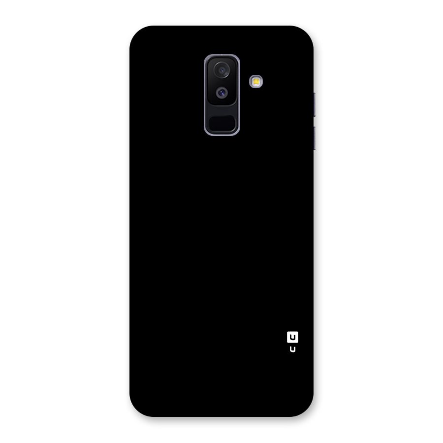 Just Black Back Case for Galaxy A6 Plus