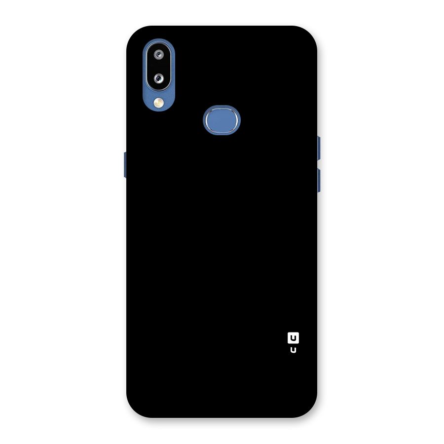 Just Black Back Case for Galaxy M01s