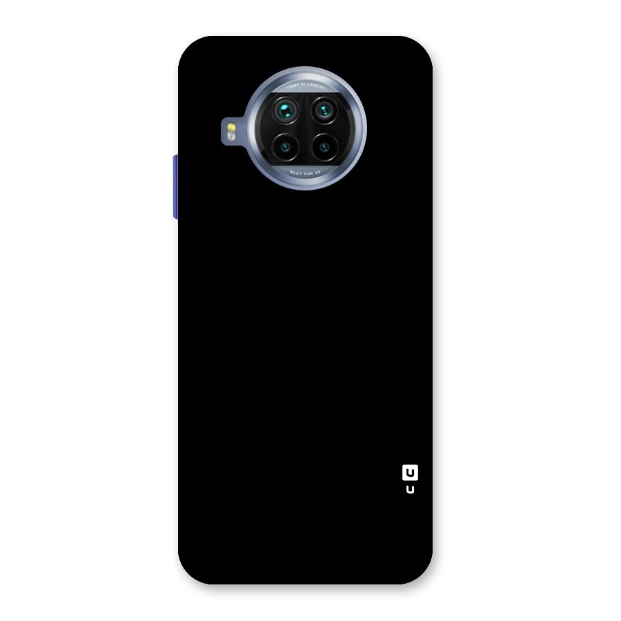 Just Black Glass Back Case for Mi 10i