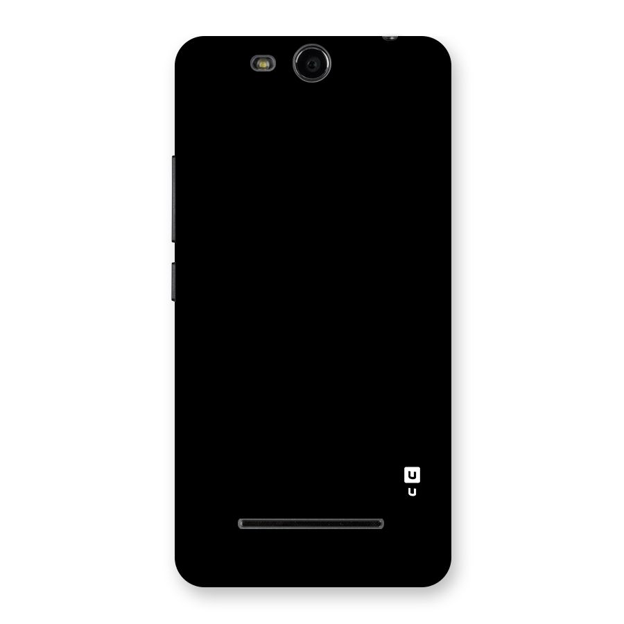 Just Black Back Case for Micromax Canvas Juice 3 Q392