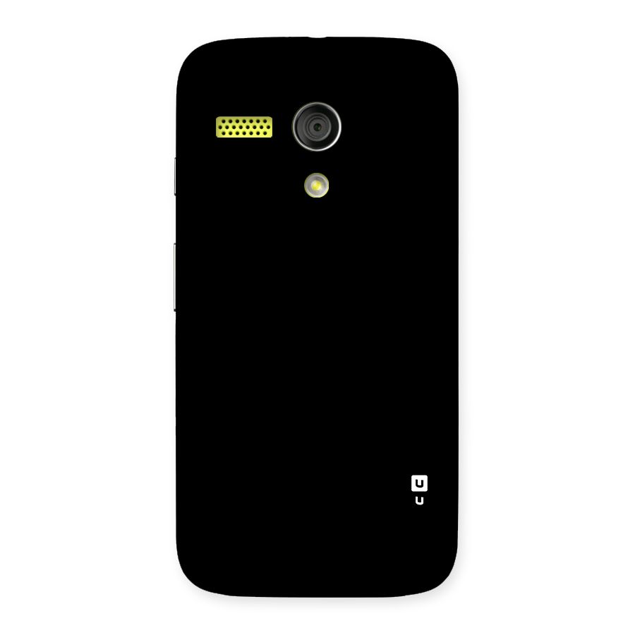 Just Black Back Case for Moto G
