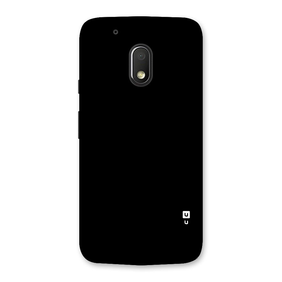 Just Black Back Case for Moto G4 Play