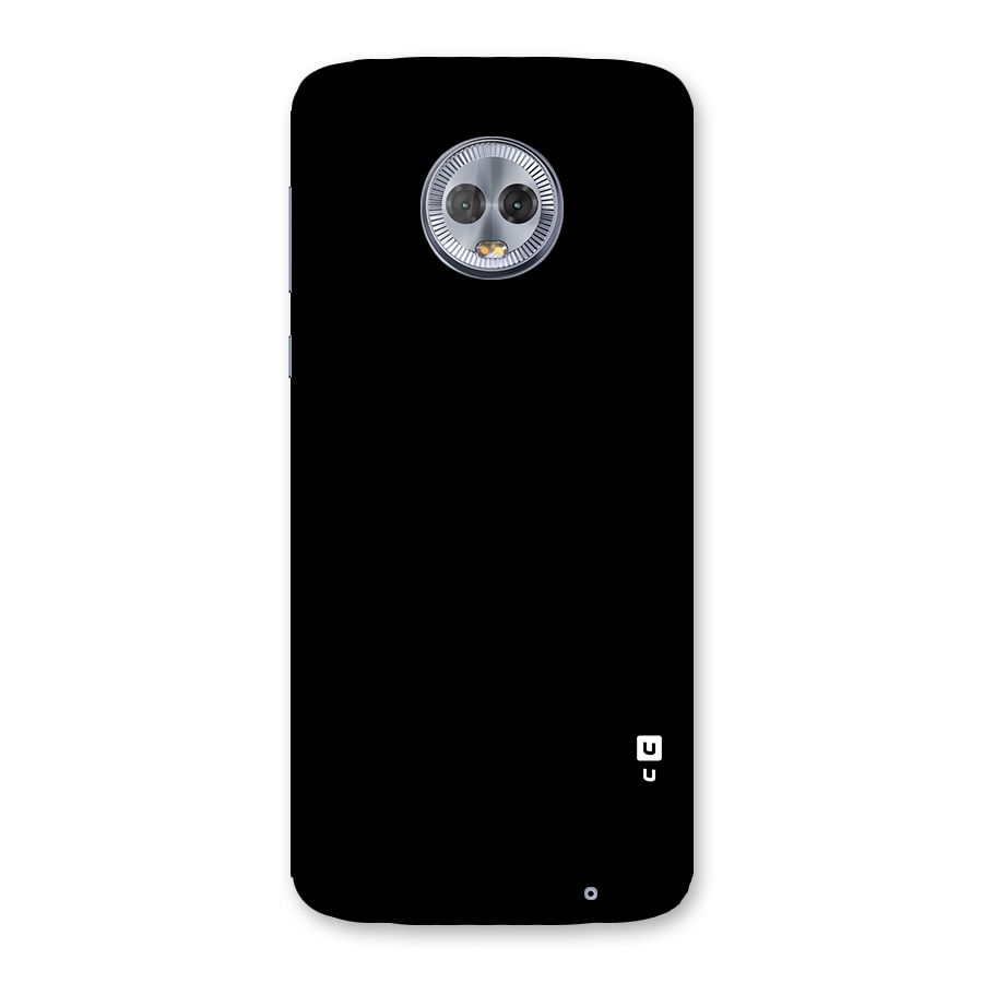 Just Black Back Case for Moto G6 Plus