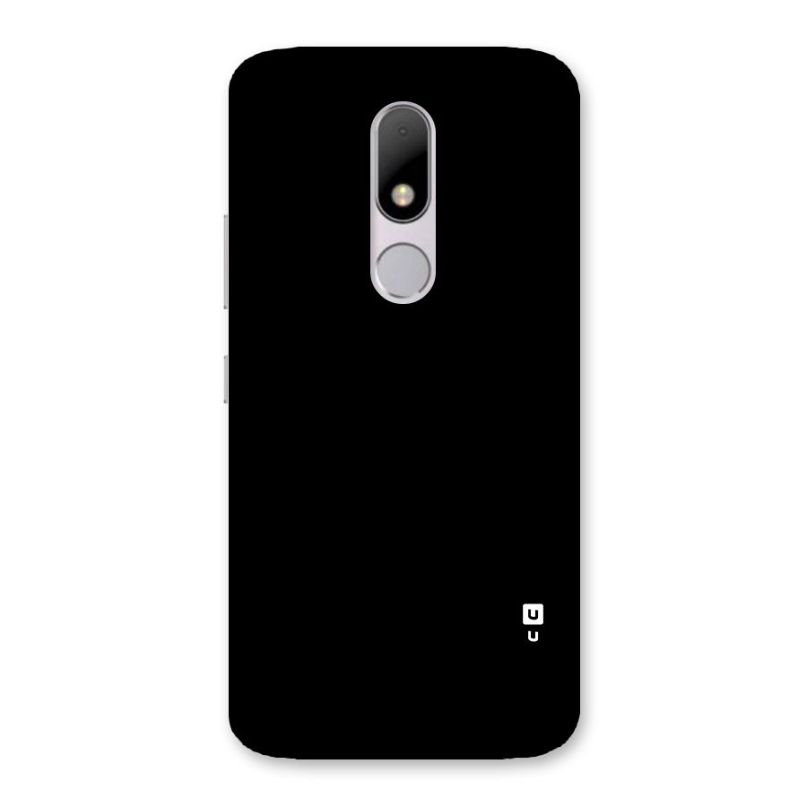 Just Black Back Case for Moto M