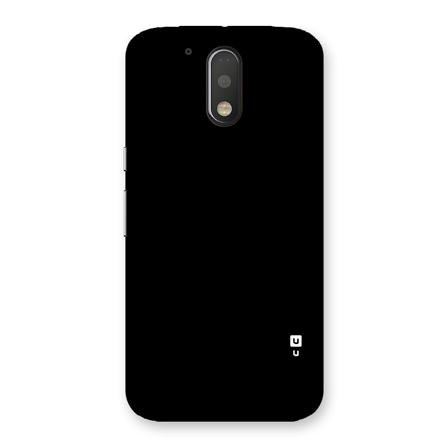Just Black Back Case for Motorola Moto G4 Plus