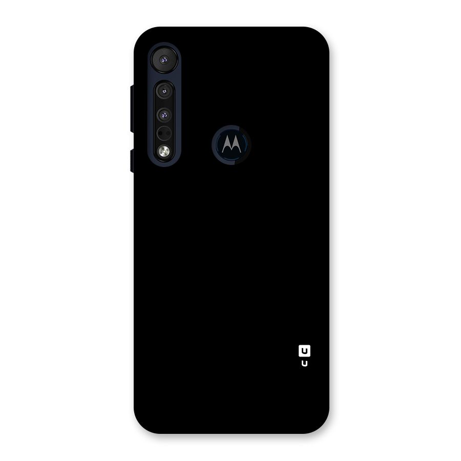 Just Black Back Case for Motorola One Macro
