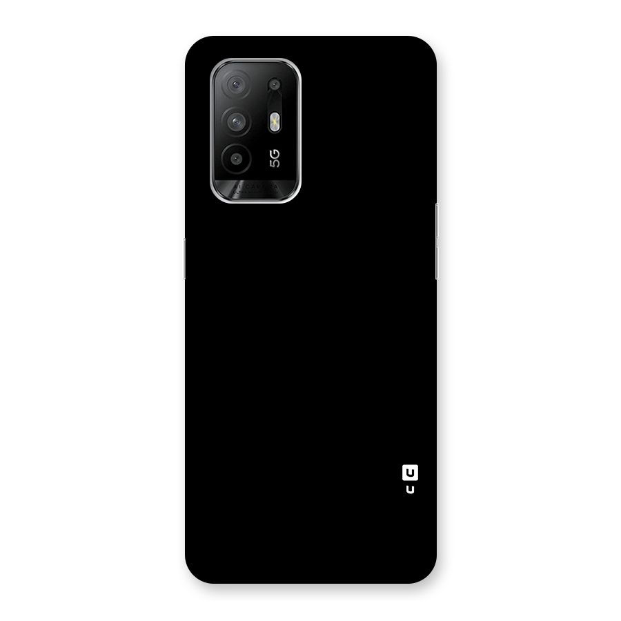 Just Black Glass Back Case for Oppo F19 Pro Plus 5G