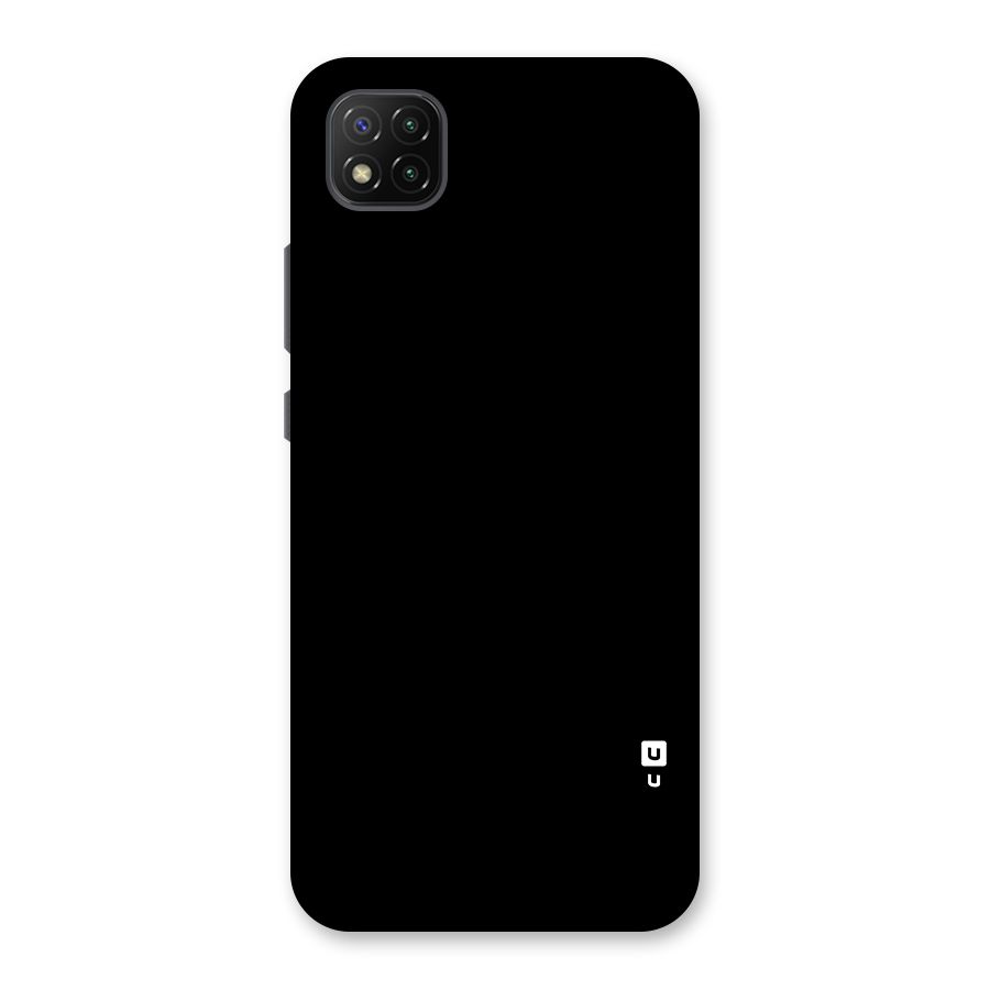 Just Black Back Case for Poco C3