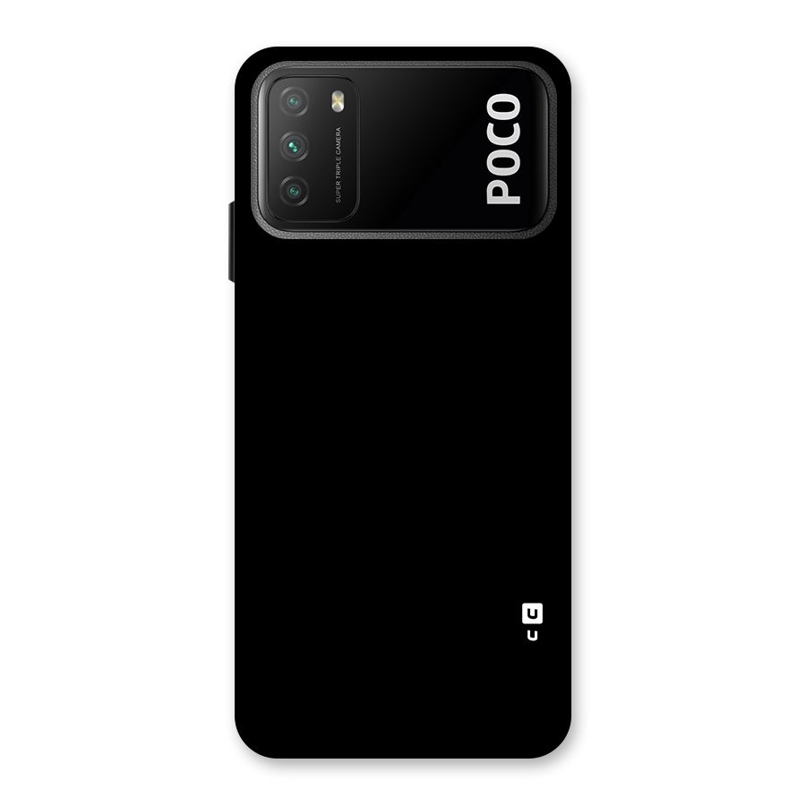 Just Black Back Case for Poco M3