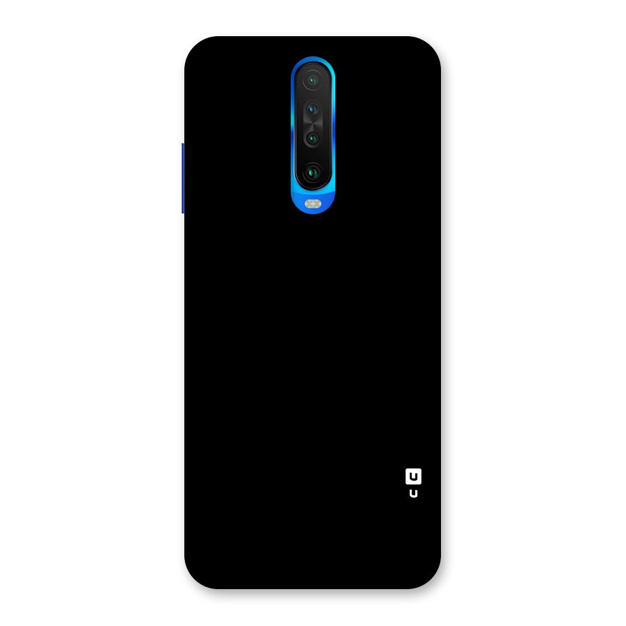 Just Black Back Case for Poco X2