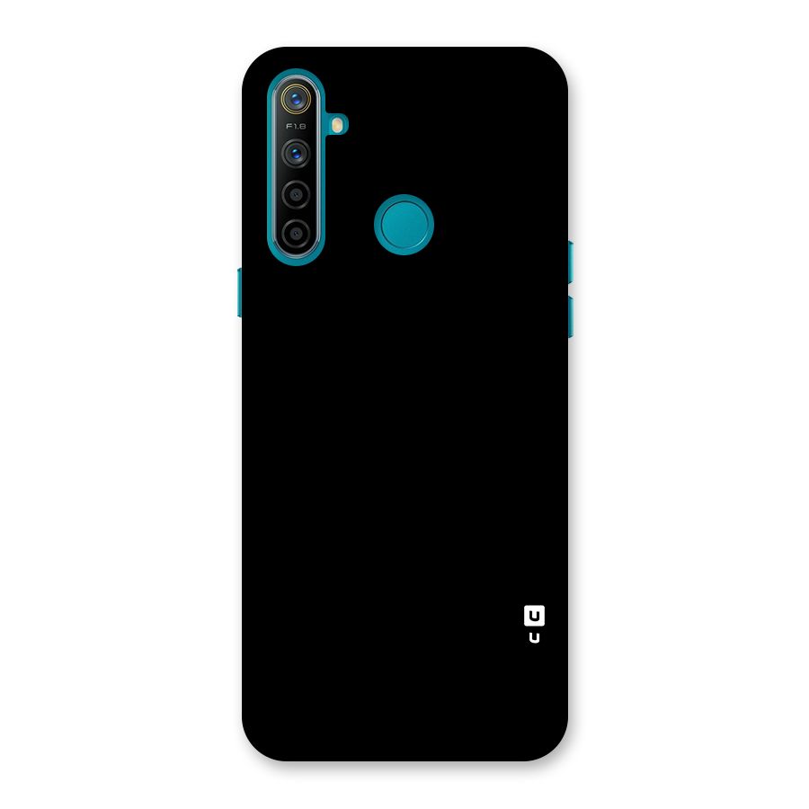 Just Black Back Case for Realme 5i