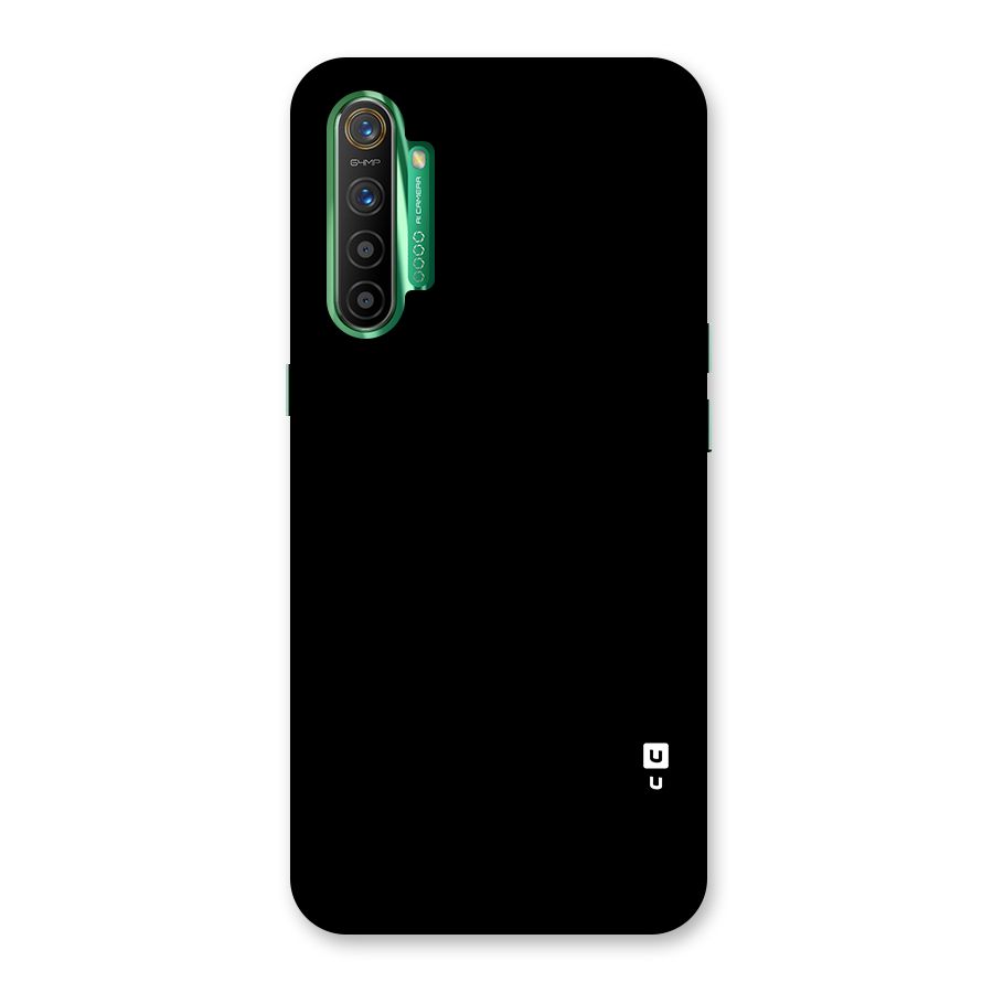 Just Black Glass Back Case for Realme X2