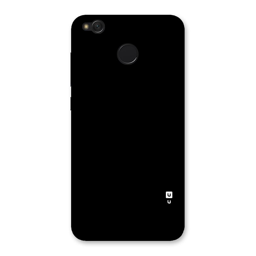 Just Black Back Case for Redmi 4