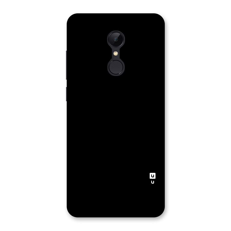 Just Black Back Case for Redmi 5