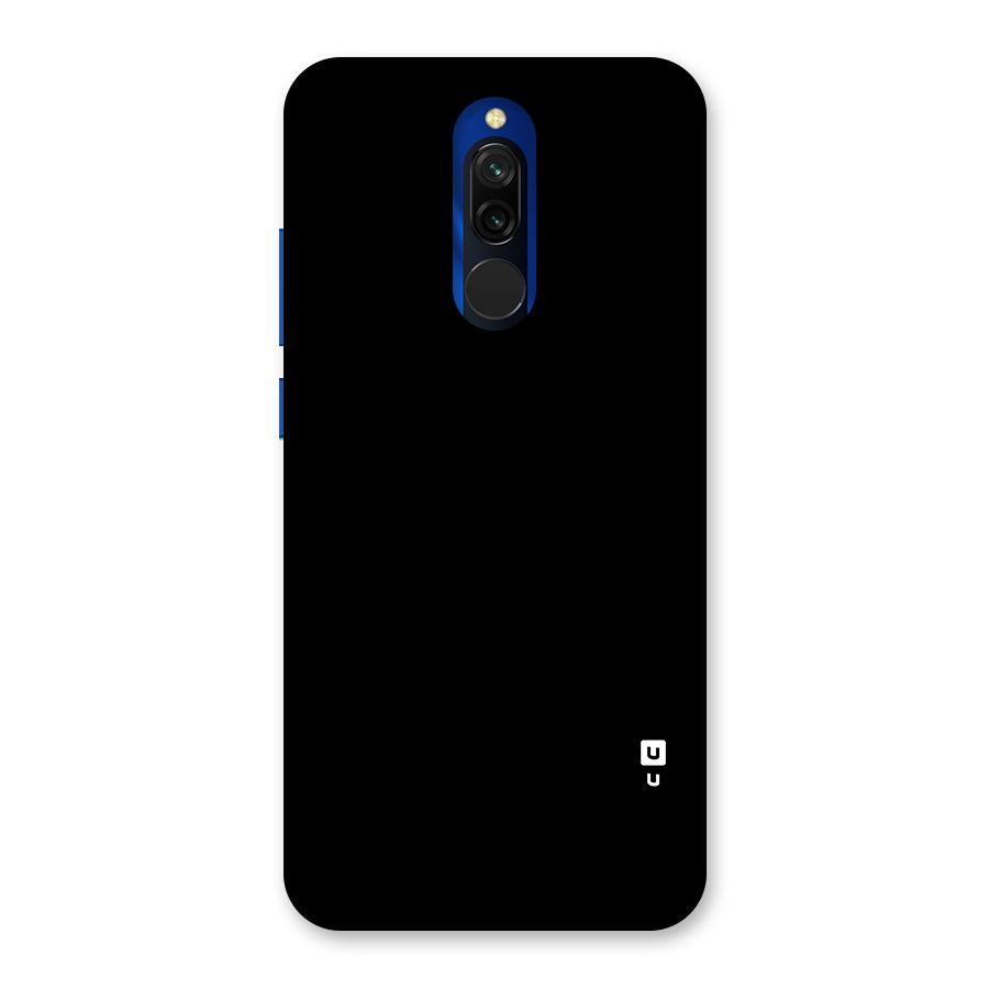 Just Black Back Case for Redmi 8