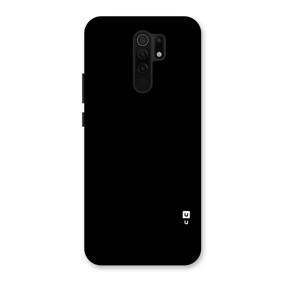 Just Black Back Case for Redmi 9 Prime