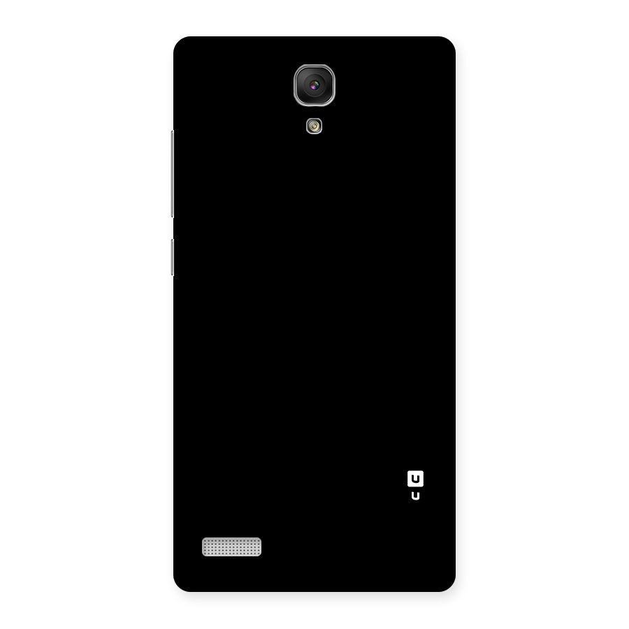Just Black Back Case for Redmi Note Prime