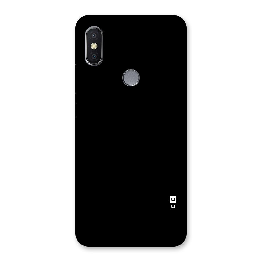 Just Black Back Case for Redmi Y2