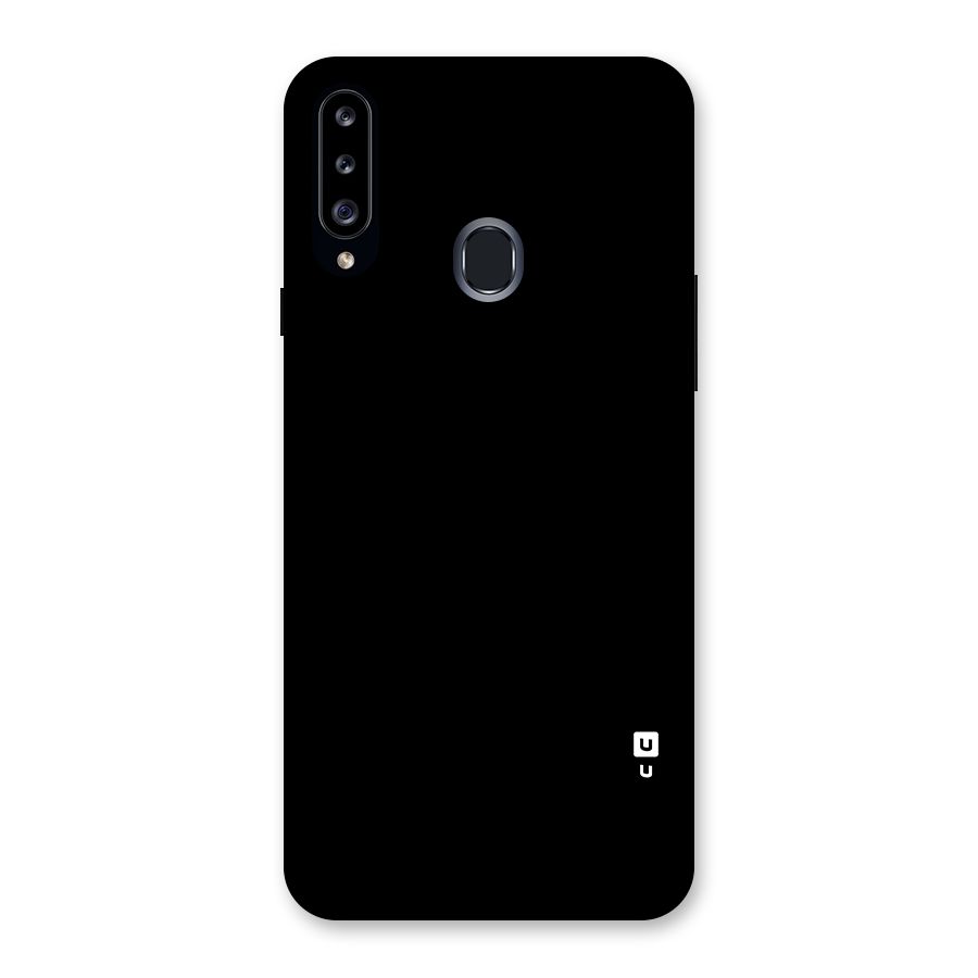 Just Black Back Case for Samsung Galaxy A20s