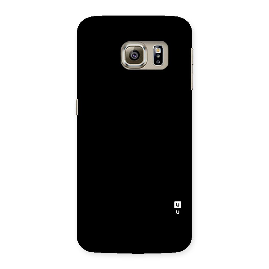 Just Black Back Case for Samsung Galaxy S6 Edge