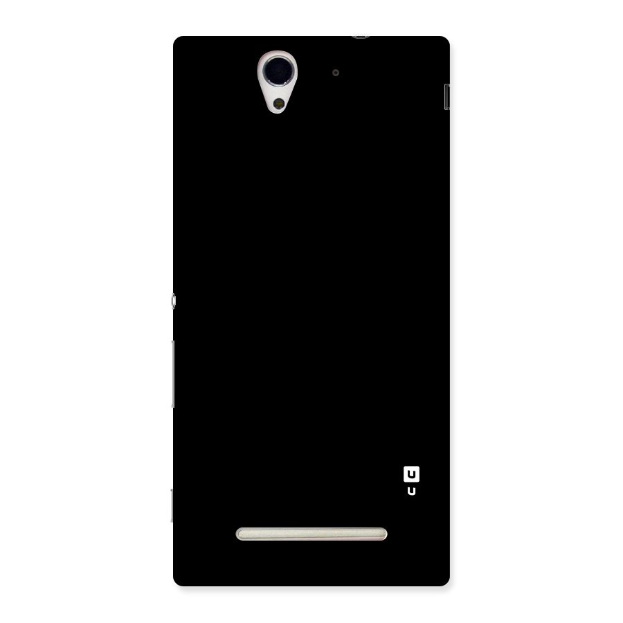 Just Black Back Case for Sony Xperia C3