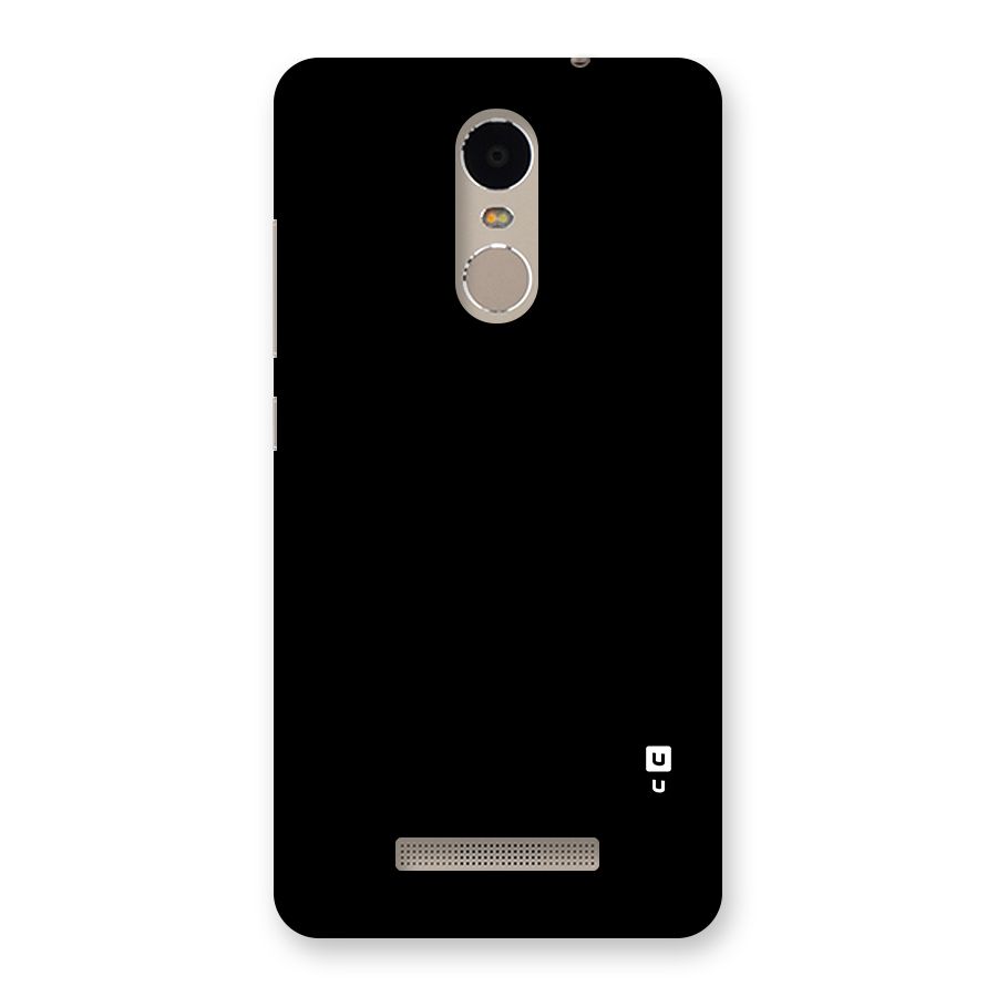 Just Black Back Case for Xiaomi Redmi Note 3