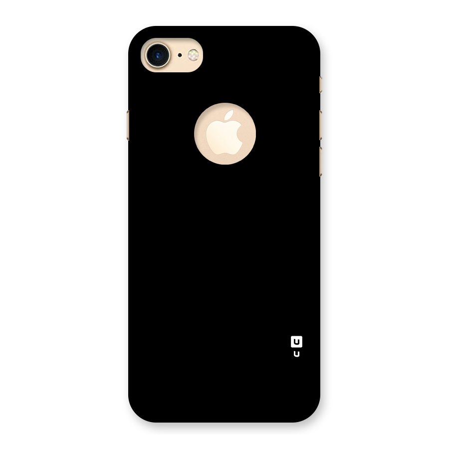 Just Black Back Case for iPhone 7 Logo Cut