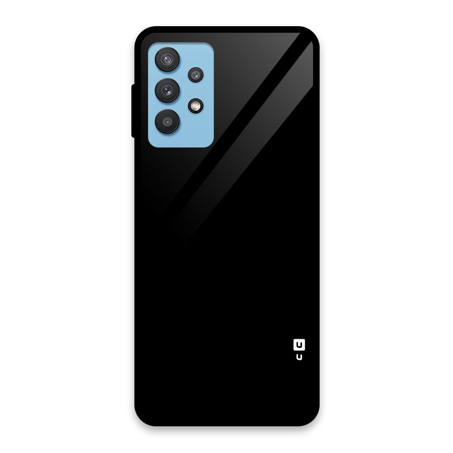 Just Black Glass Back Case for Galaxy M32 5G