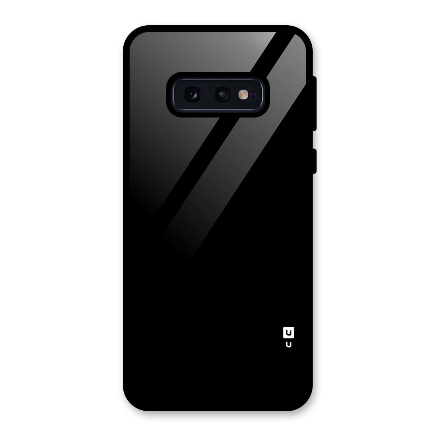 Just Black Glass Back Case for Galaxy S10e