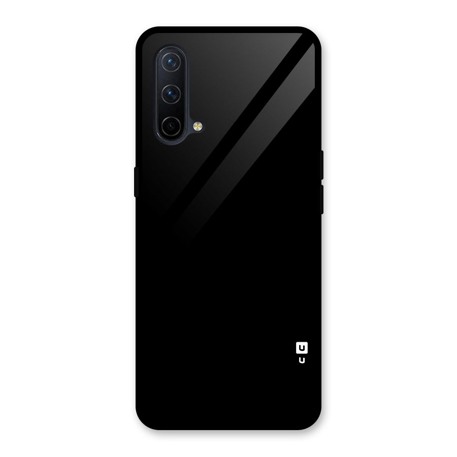 Just Black Glass Back Case for OnePlus Nord CE 5G