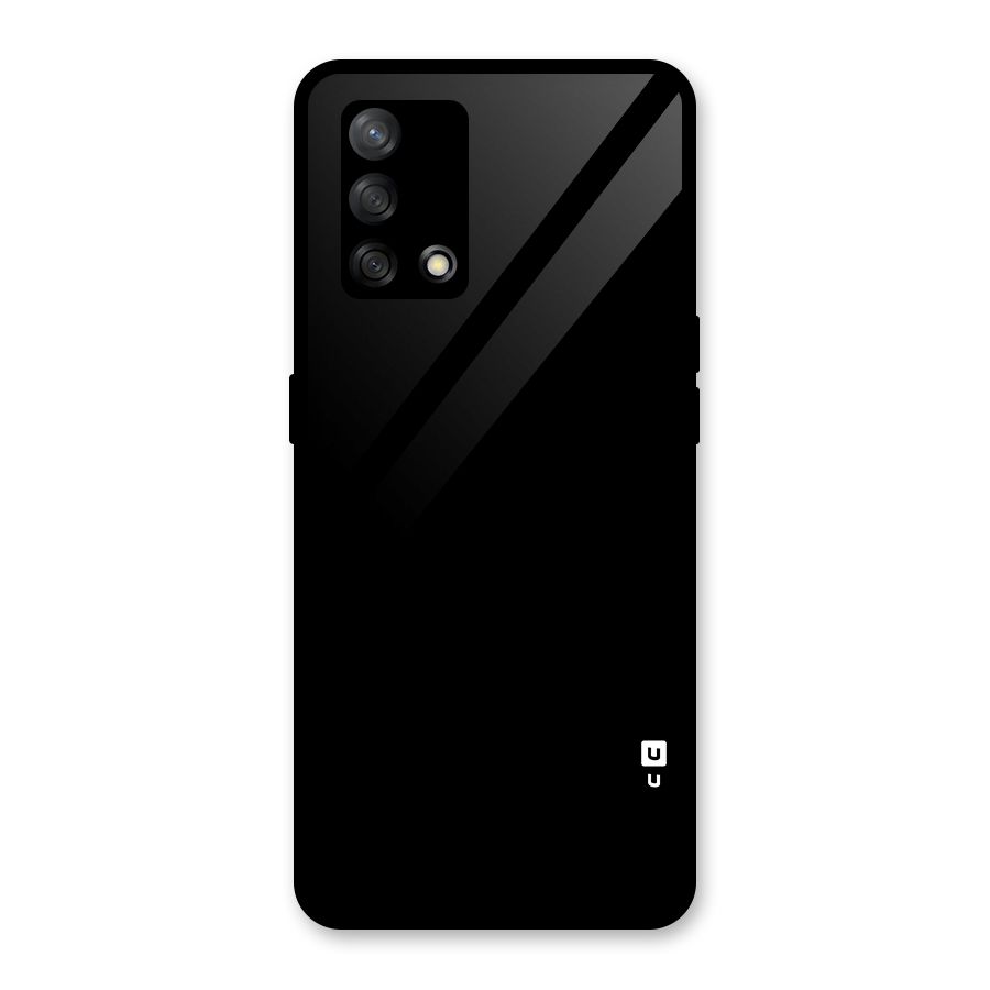 Just Black Glass Back Case for Oppo F19