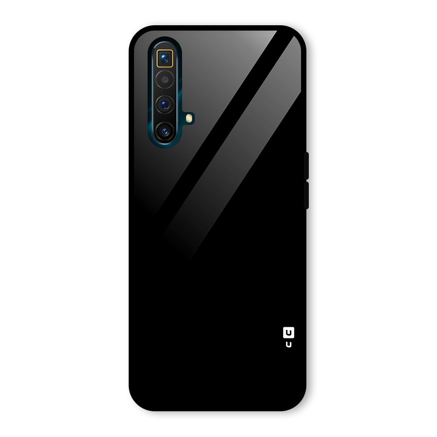 Just Black Glass Back Case for Realme X3 SuperZoom
