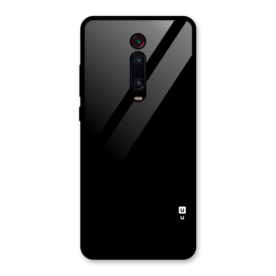 Just Black Glass Back Case for Redmi K20