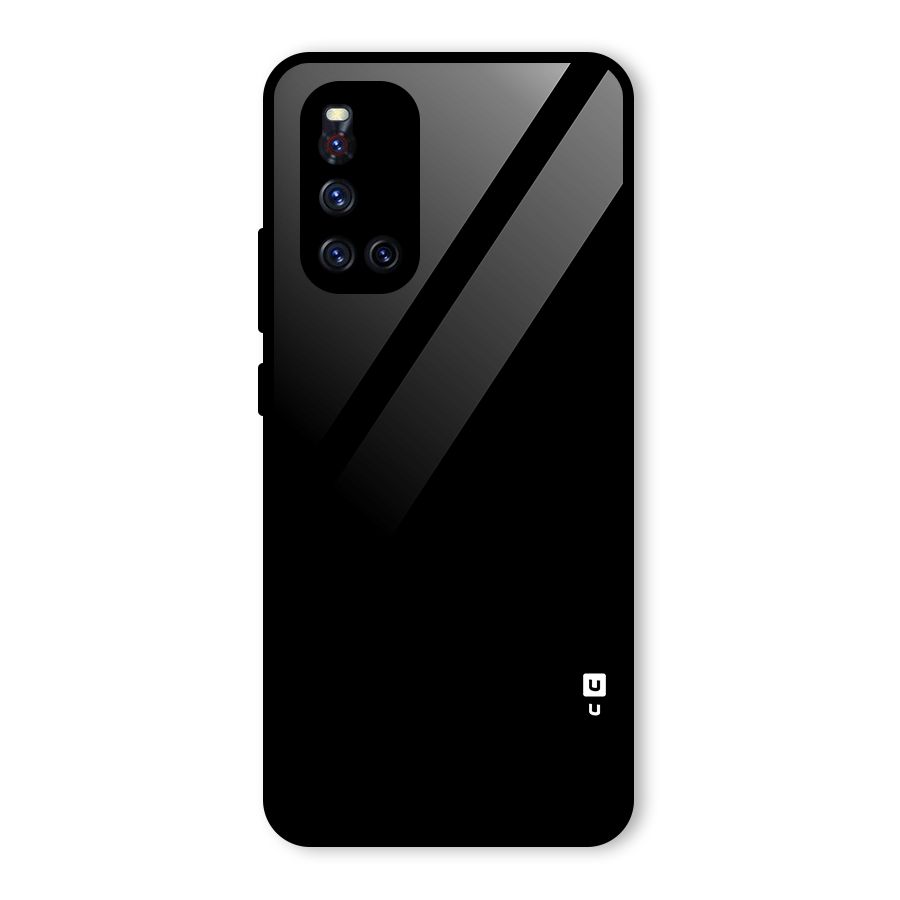 Just Black Glass Back Case for Vivo V19