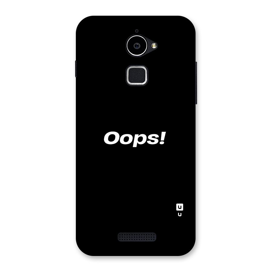Just Oops Back Case for Coolpad Note 3 Lite