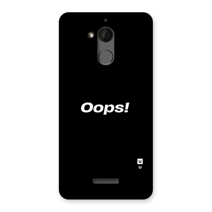 Just Oops Back Case for Coolpad Note 5