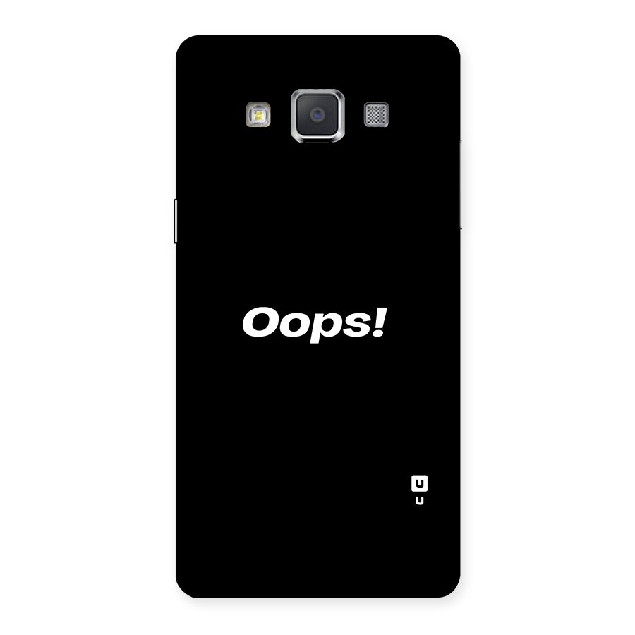 Just Oops Back Case for Galaxy Grand 3