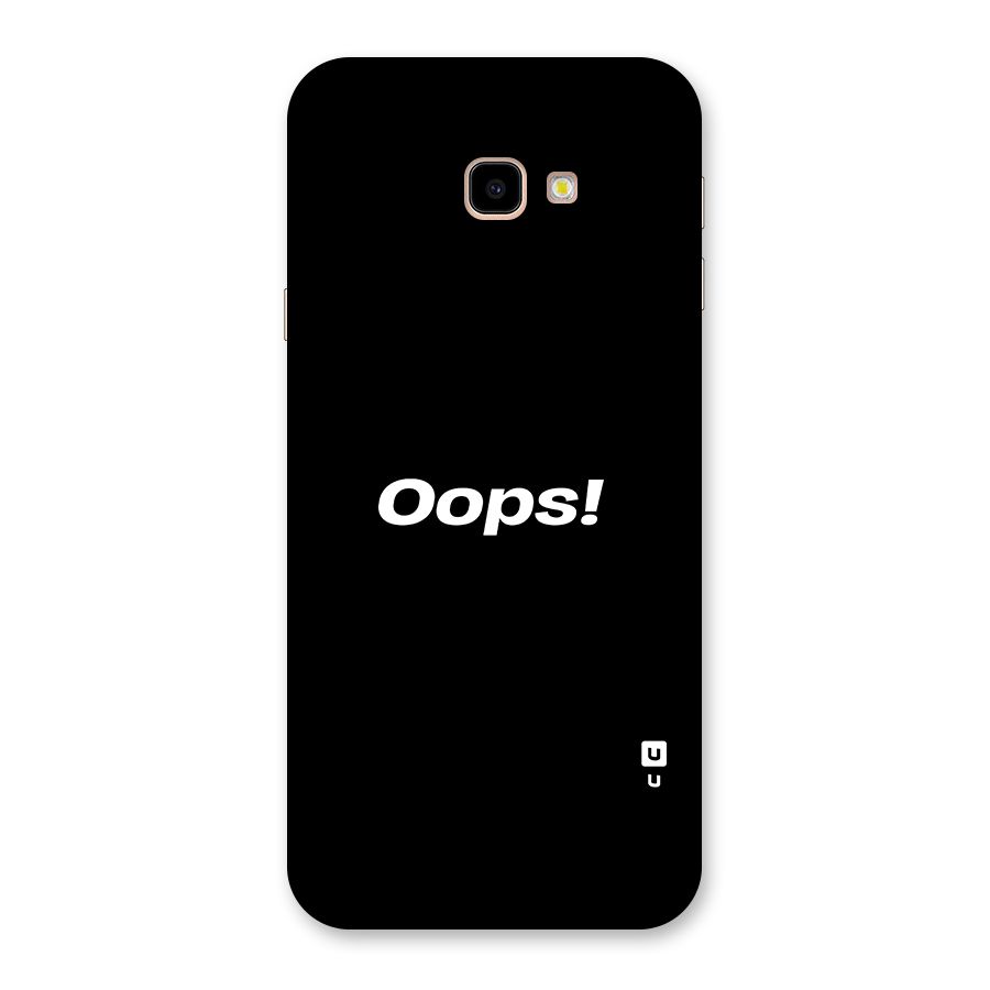 Just Oops Back Case for Galaxy J4 Plus