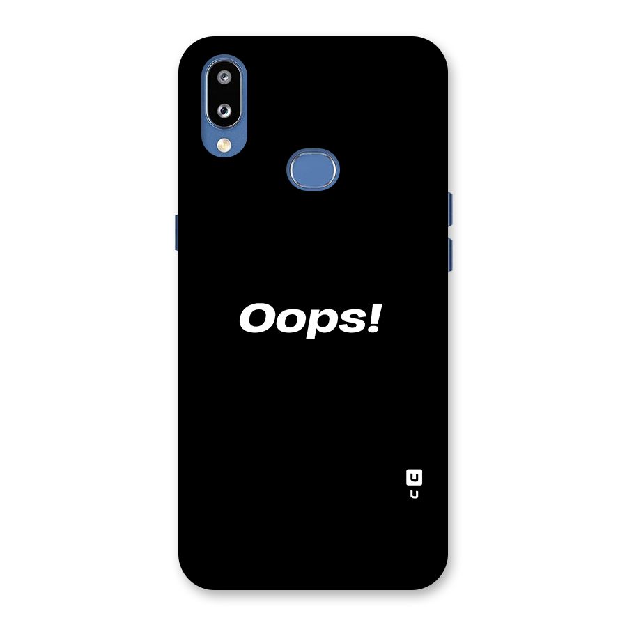 Just Oops Back Case for Galaxy M01s