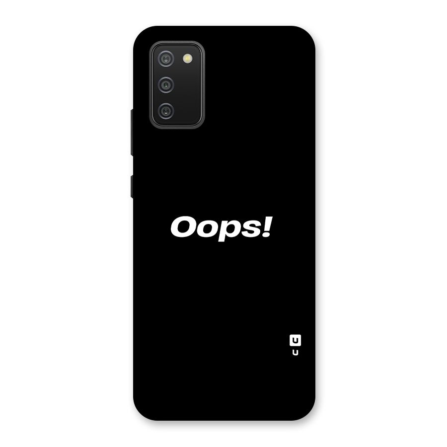 Just Oops Back Case for Galaxy M02s