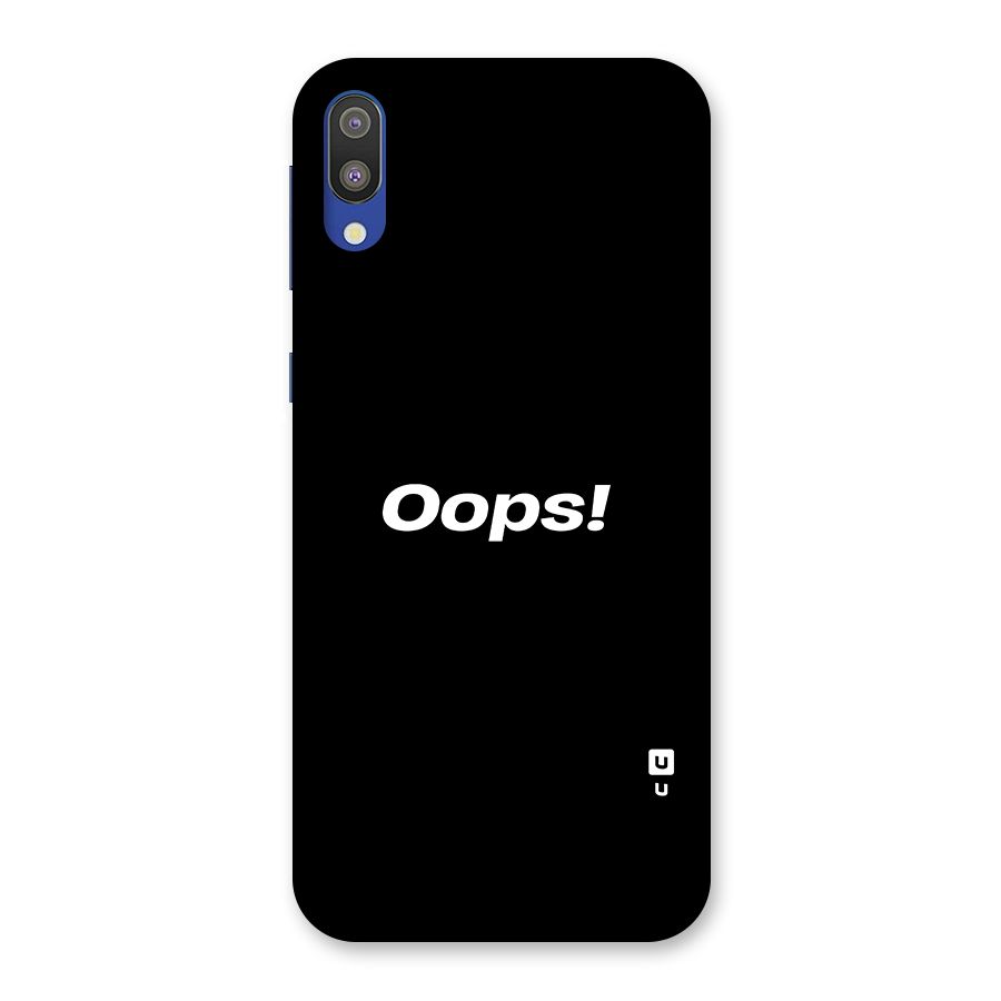Just Oops Back Case for Galaxy M10