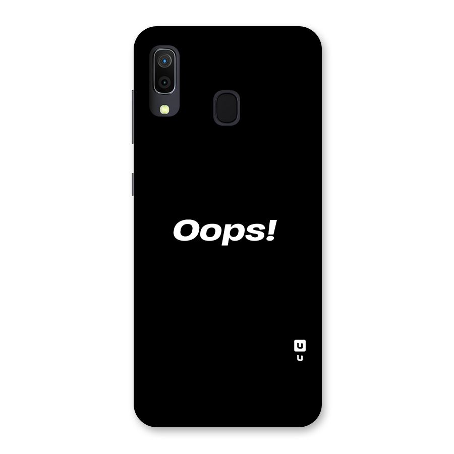 Just Oops Back Case for Galaxy M10s