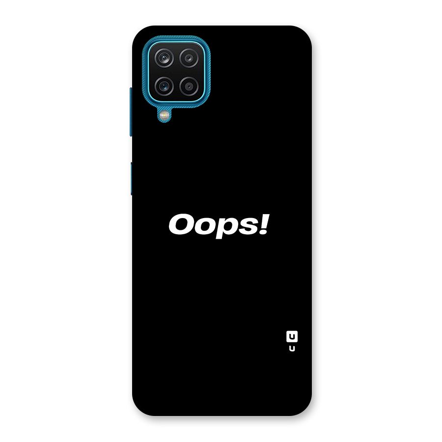 Just Oops Back Case for Galaxy M12