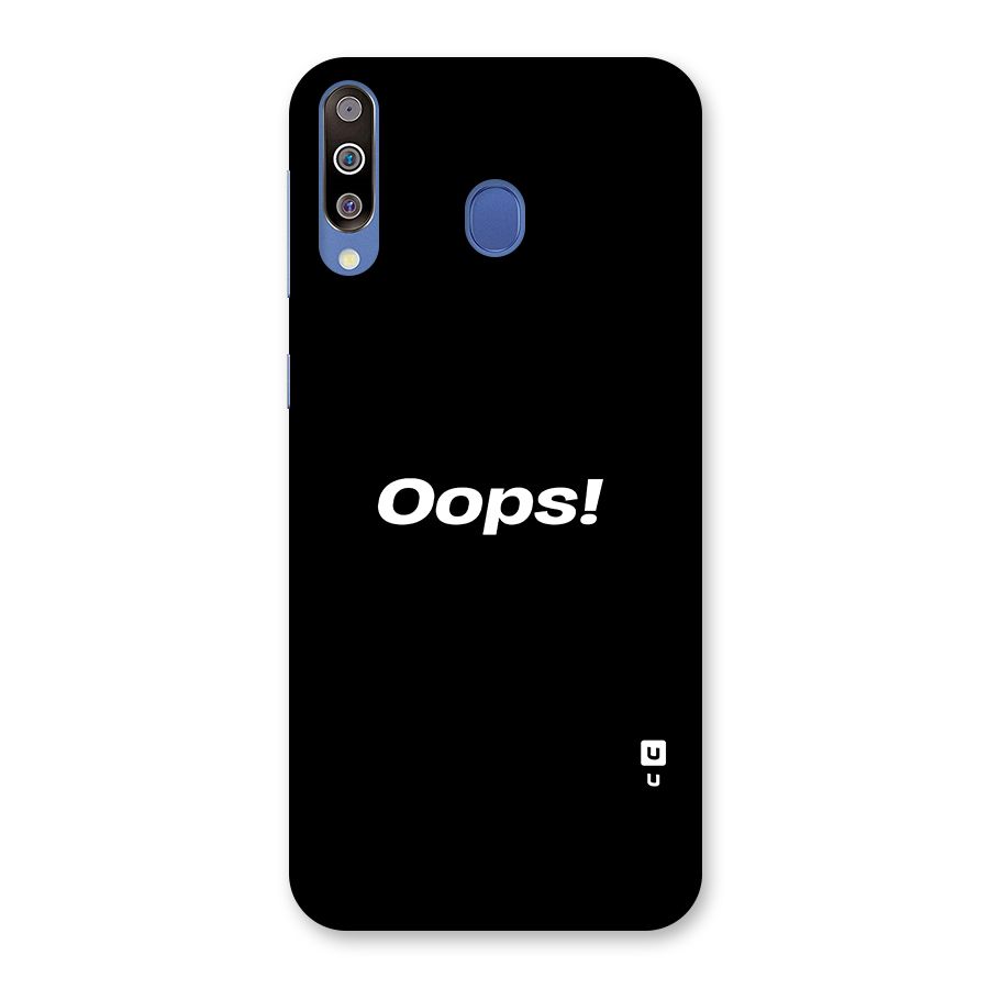 Just Oops Glass Back Case for Galaxy M30