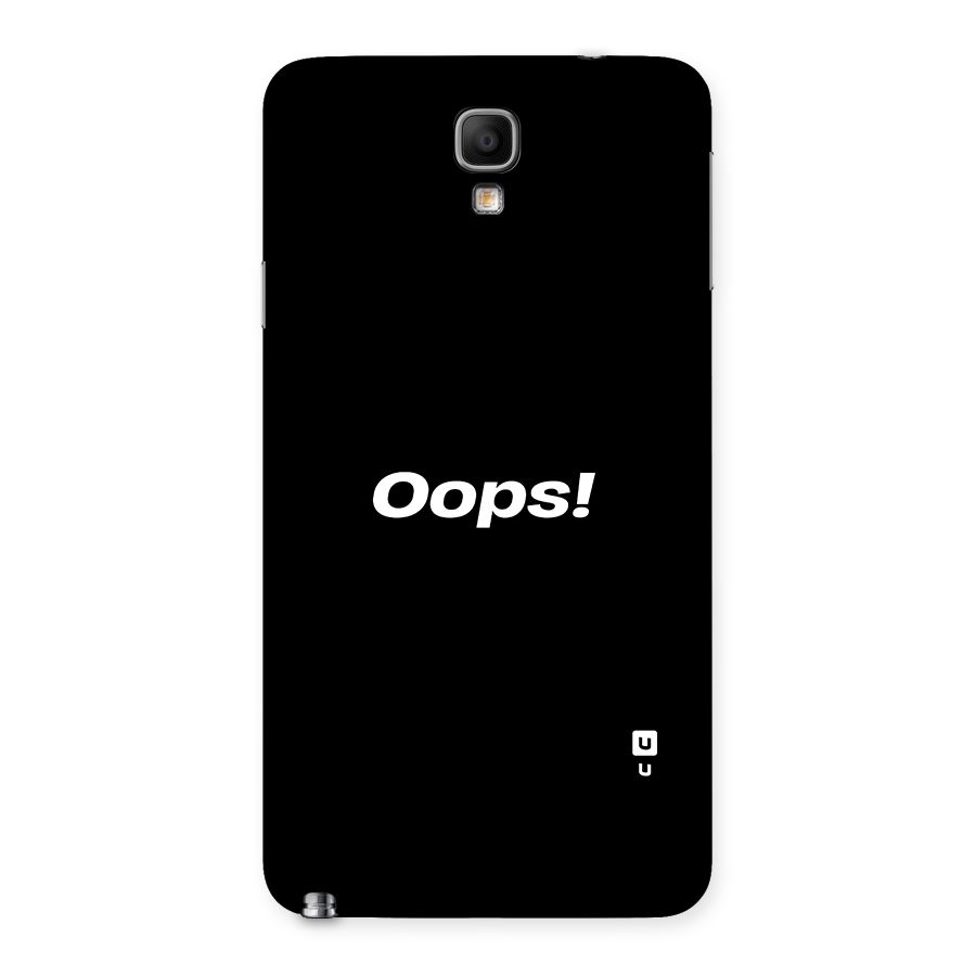 Just Oops Back Case for Galaxy Note 3 Neo