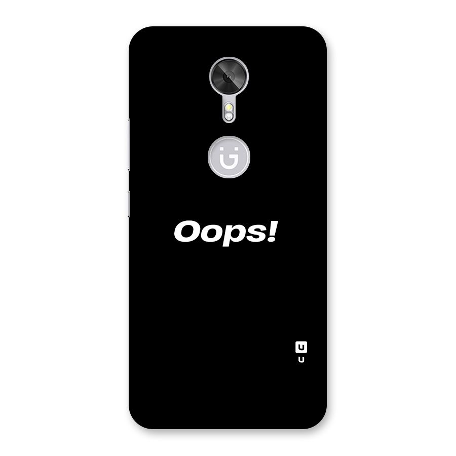 Just Oops Back Case for Gionee A1
