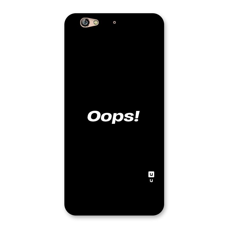 Just Oops Back Case for Gionee S6