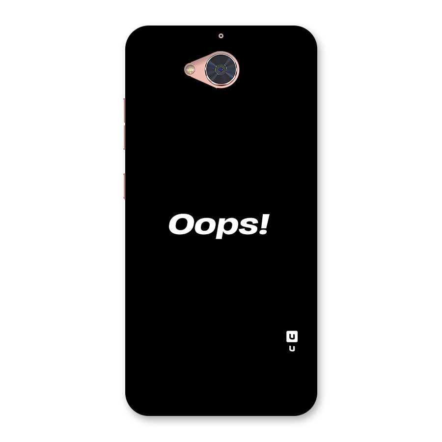 Just Oops Back Case for Gionee S6 Pro