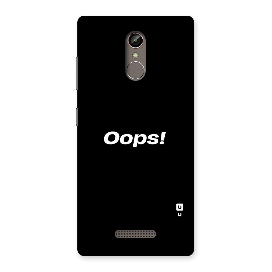 Just Oops Back Case for Gionee S6s